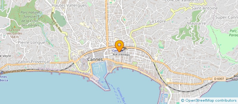 localisation de l'entreprise LABO DE CORREC AUDITIVE DE CANNES SERBES à CANNES
