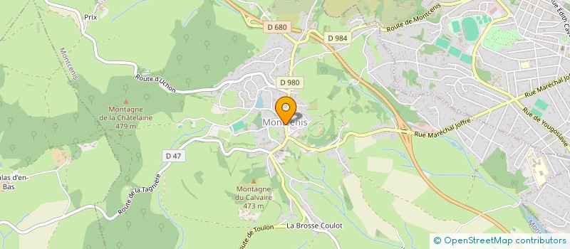 localisation de l'entreprise LABO DE PROTHESES DENTAIRES MONTICINOIS à MONTCENIS