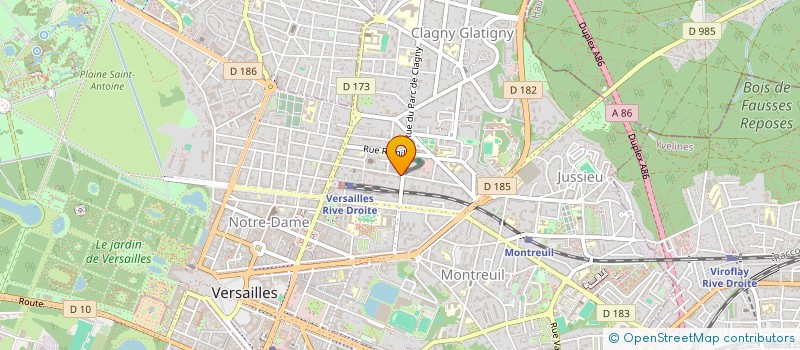 localisation de l'entreprise LABO DENTAIRE BUFFON DANIEL à VERSAILLES