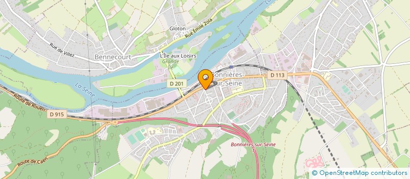 localisation de l'entreprise LABO DENTAIRE MJN  BONNIERES-SUR-SEINE