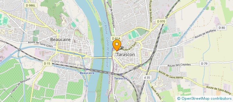 localisation de l'entreprise LABO DENTAL CREATION  TARASCON