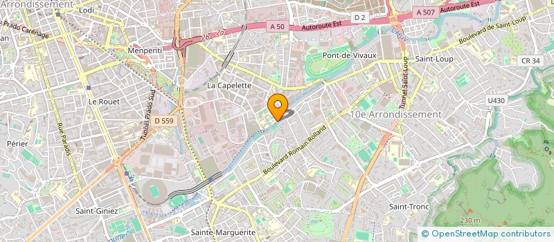 localisation de l'entreprise LABO DENTALLIANCE MARSEILLE à MARSEILLE 10EME