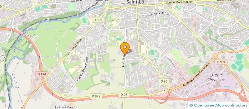 localisation de l'entreprise LABO DEPART SERV VETERINAIRES  SAINT-LO