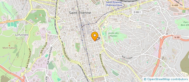 localisation de l'entreprise LABO EXPRESS MEDICAL à SAINT-ETIENNE