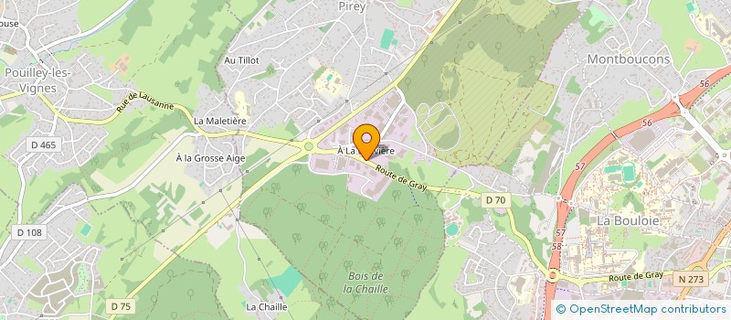 localisation de l'entreprise LABO FOURS 25 à PIREY