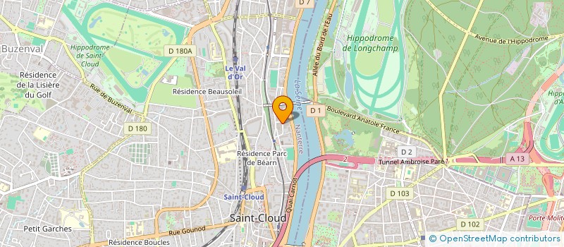 localisation de l'entreprise LABO FRANAY TIRAGES CINEMA ST CLOUD à SAINT-CLOUD