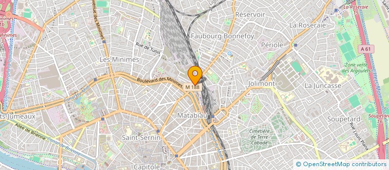 localisation de l'entreprise LABO.H à TOULOUSE