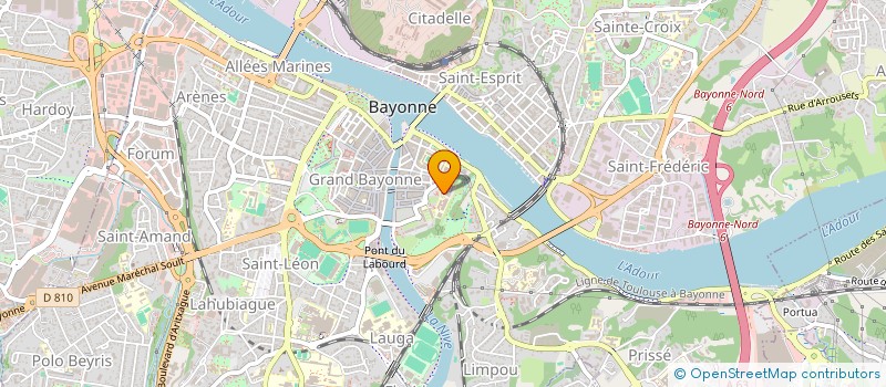 localisation de l'entreprise LABO M à BAYONNE