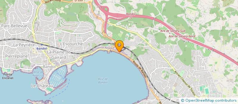 localisation de l'entreprise LABO ORTHO 3D à SANARY-SUR-MER
