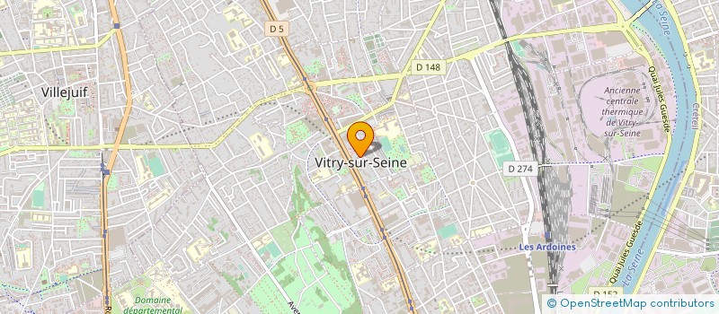 localisation de l'entreprise LABO ORTHO 94  VITRY-SUR-SEINE