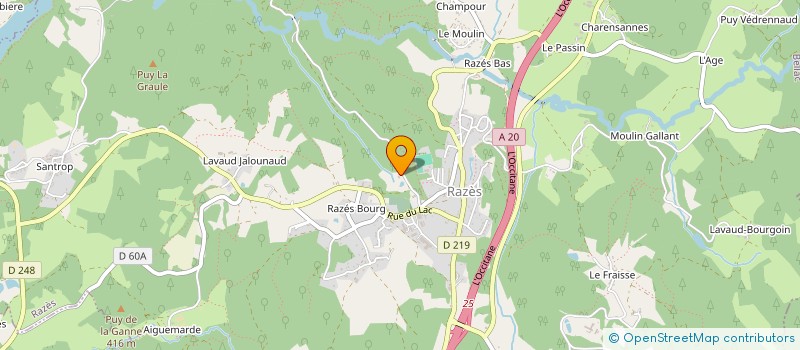 localisation de l'entreprise LABO PATHOLOGIE PULMONAIRE EXPERIMENTALE à RAZES