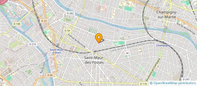 localisation de l'entreprise LABO-PATTE à SAINT-MAUR-DES-FOSSES