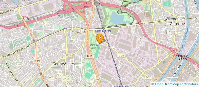 localisation de l'entreprise LABO PERSPECTIVES à GENNEVILLIERS