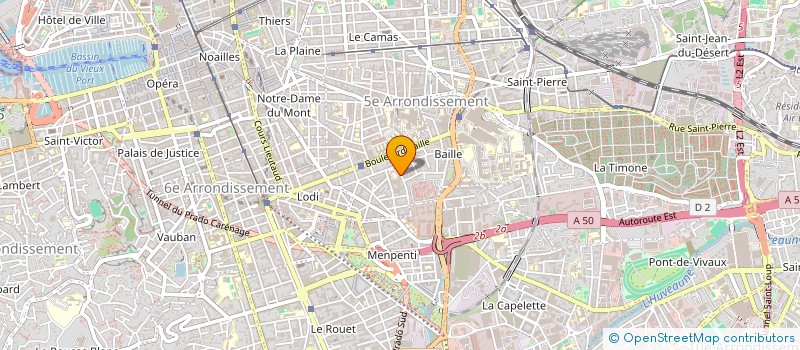 localisation de l'entreprise LABO PROTHESE DENTAIRE OLIVIER CUREL à MARSEILLE