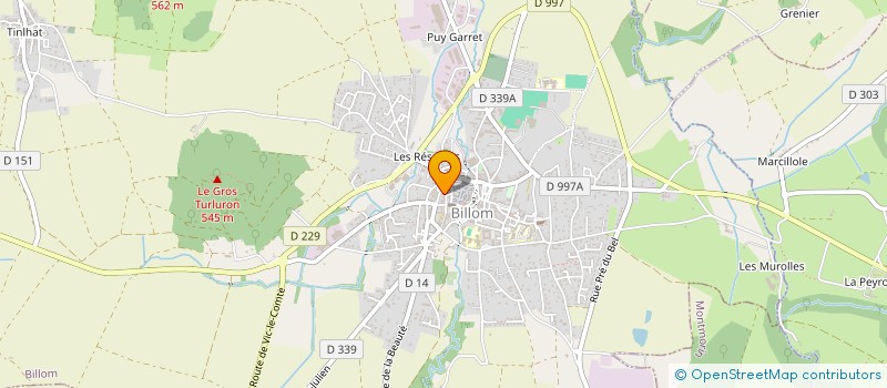 localisation de l'entreprise LABO QG DENTAIRE  BILLOM