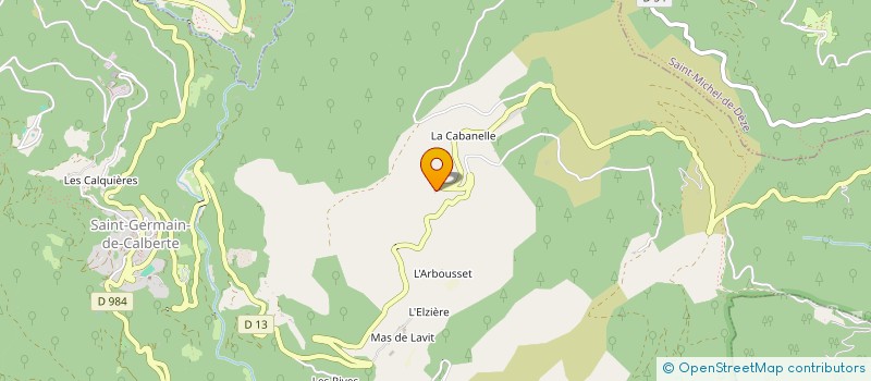 localisation de l'entreprise LABO-RIEUSE à SAINT-GERMAIN-DE-CALBERTE