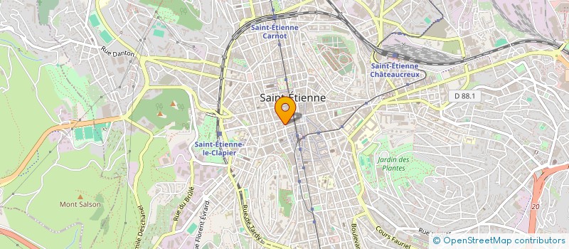 localisation de l'entreprise LABO SOCIAL ACTIONS INNOV REFLEX ECHANGE  SAINT-ETIENNE