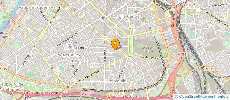 localisation de l'entreprise LABO TECH  LILLE