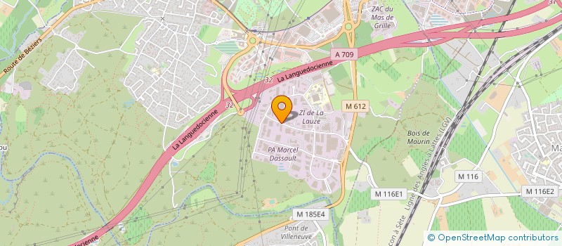 localisation de l'entreprise LABO TELE 34 à SAINT-JEAN-DE-VEDAS