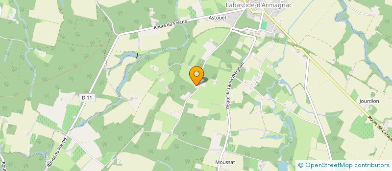 localisation de l'entreprise LABOBU  LABASTIDE D'ARMAGNAC