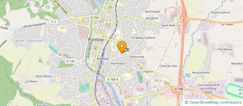 localisation de l'entreprise LABOCCAZ  PONTIVY