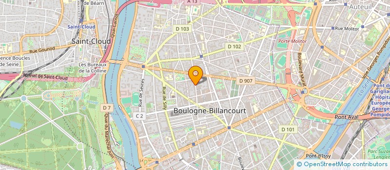 localisation de l'entreprise LABOCONCEPT à BOULOGNE-BILLANCOURT