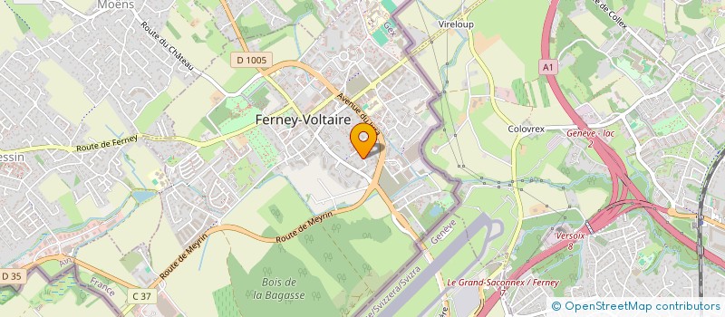 localisation de l'entreprise LABOILLE GONZALEZ à FERNEY-VOLTAIRE