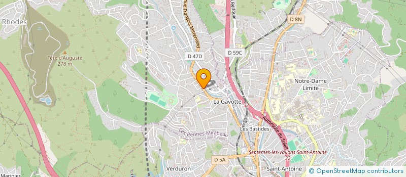 localisation de l'entreprise LABOITE.M13 à LES PENNES-MIRABEAU
