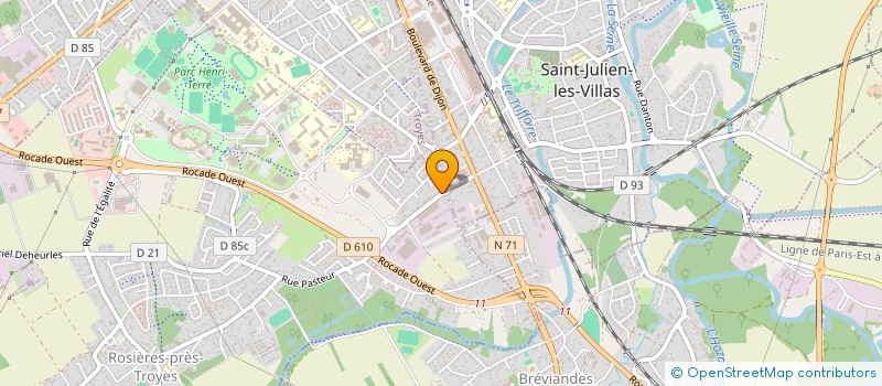 localisation de l'entreprise LABOKIT  ROSIERES-PRES-TROYES