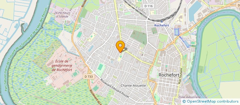 localisation de l'entreprise LABOMANUELLE  ROCHEFORT