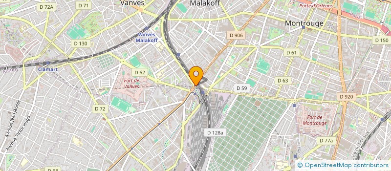 localisation de l'entreprise LABOR ANALYS BIOLOL MEDIC P.LA VIEILLE à MONTROUGE