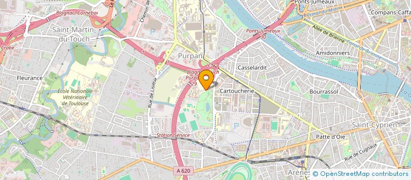 localisation de l'entreprise LABOR ASSOC RECHERCHE AGRICOLE à TOULOUSE