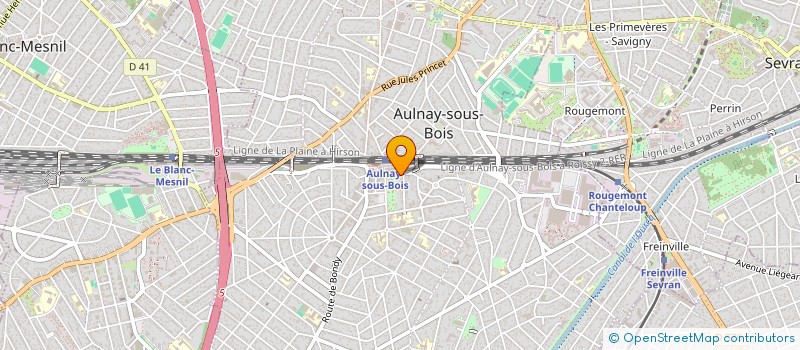 localisation de l'entreprise LABORA à AULNAY-SOUS-BOIS