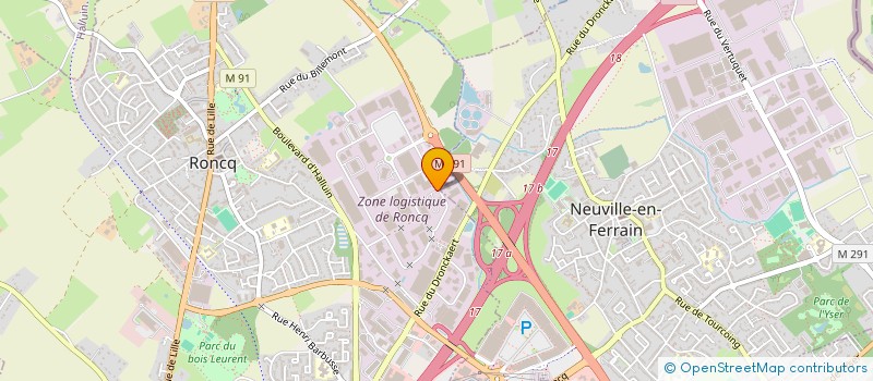 localisation de l'entreprise LABORANORD à RONCQ