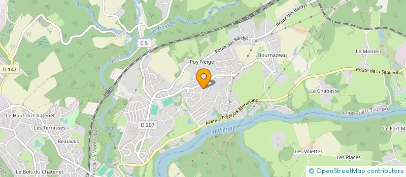 localisation de l'entreprise LABORAS  LE PALAIS-SUR-VIENNE