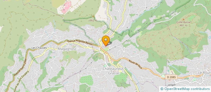 localisation de l'entreprise LABORAT.ANAL.BIOL.MEDIC.PRE DU LAC à CHATEAUNEUF-GRASSE
