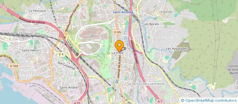 localisation de l'entreprise LABORAT ANALYS BIOLOG MEDICAL GANTEAUME à MARSEILLE
