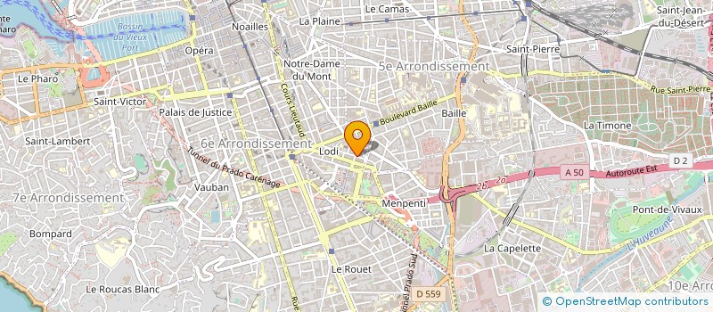 localisation de l'entreprise LABORAT ANALYSE BIOLOGIE MEDIC ALPHA BIO à MARSEILLE