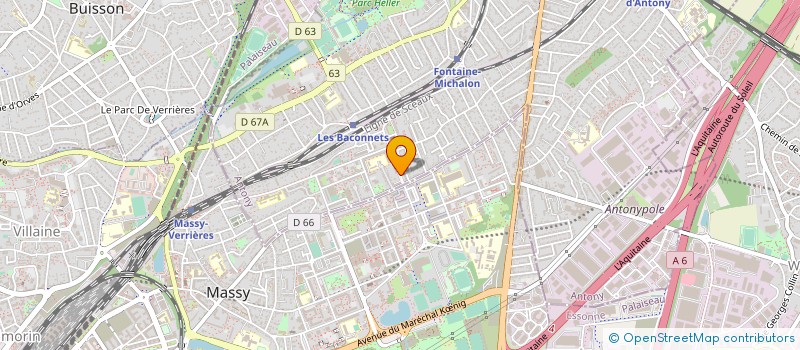 localisation de l'entreprise LABORAT PROTHESES DENTAIRES LEBRUN à ANTONY