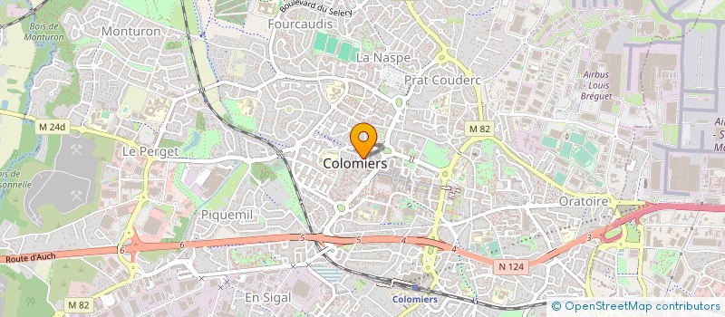 localisation de l'entreprise LABORATOIR ANALYSES MEDICALES VAL D'ARAN à COLOMIERS