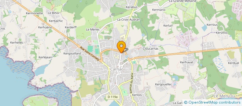 localisation de l'entreprise LABORATOIRE 3D DENTAL CREA  QUIBERON