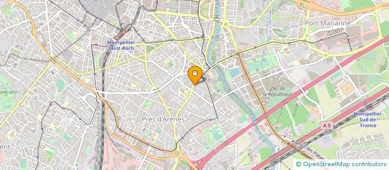 localisation de l'entreprise LABORATOIRE A2P à MONTPELLIER