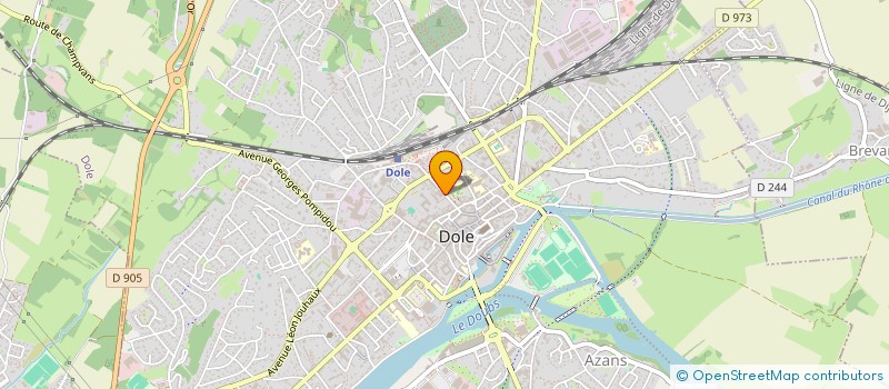 localisation de l'entreprise LABORATOIRE ALAIME CLAVEL à DOLE