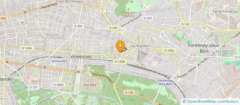 localisation de l'entreprise LABORATOIRE ANALYSE BIOLOGIQ à VINCENNES