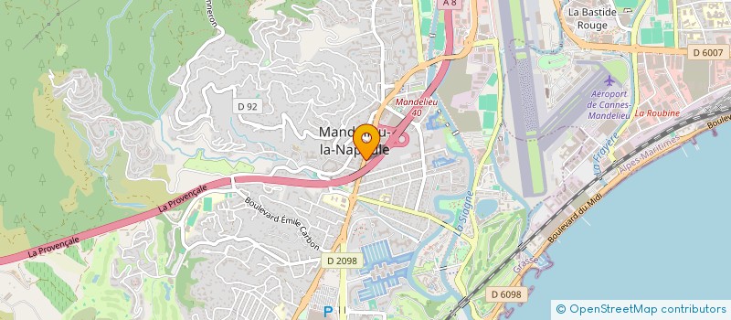 localisation de l'entreprise LABORATOIRE ANALYSES MEDICALES DES ORMES à MANDELIEU-LA-NAPOULE