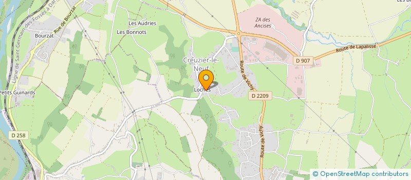 localisation de l'entreprise LABORATOIRE ART DENT à CREUZIER-LE-NEUF
