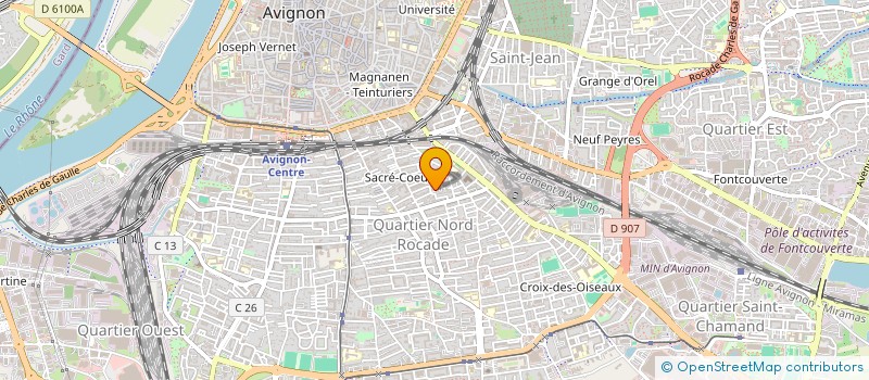 localisation de l'entreprise LABORATOIRE ART DU BIEN ETRE LIBERATEUR DES CITES D'OR  AVIGNON