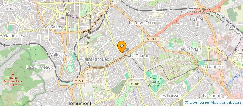 localisation de l'entreprise LABORATOIRE ARTHUR PROTHESES  CLERMONT-FERRAND