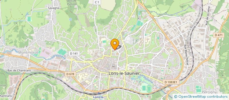 localisation de l'entreprise LABORATOIRE ARTISTIQUE DU GROUPE BEL à LONS-LE-SAUNIER