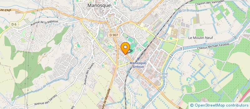 localisation de l'entreprise LABORATOIRE ASTELIA à MANOSQUE